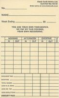 CC101 Weekly Clock Cards