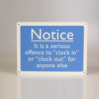 "Clock in" Notice
