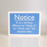 Clock In Notice